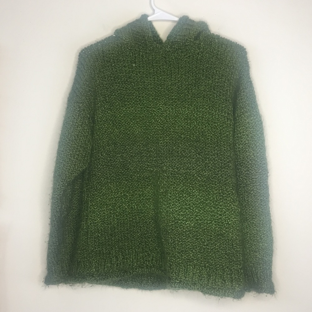 🌲 GREEN THICK SOFT SWEATER HOODY 🌲 MED